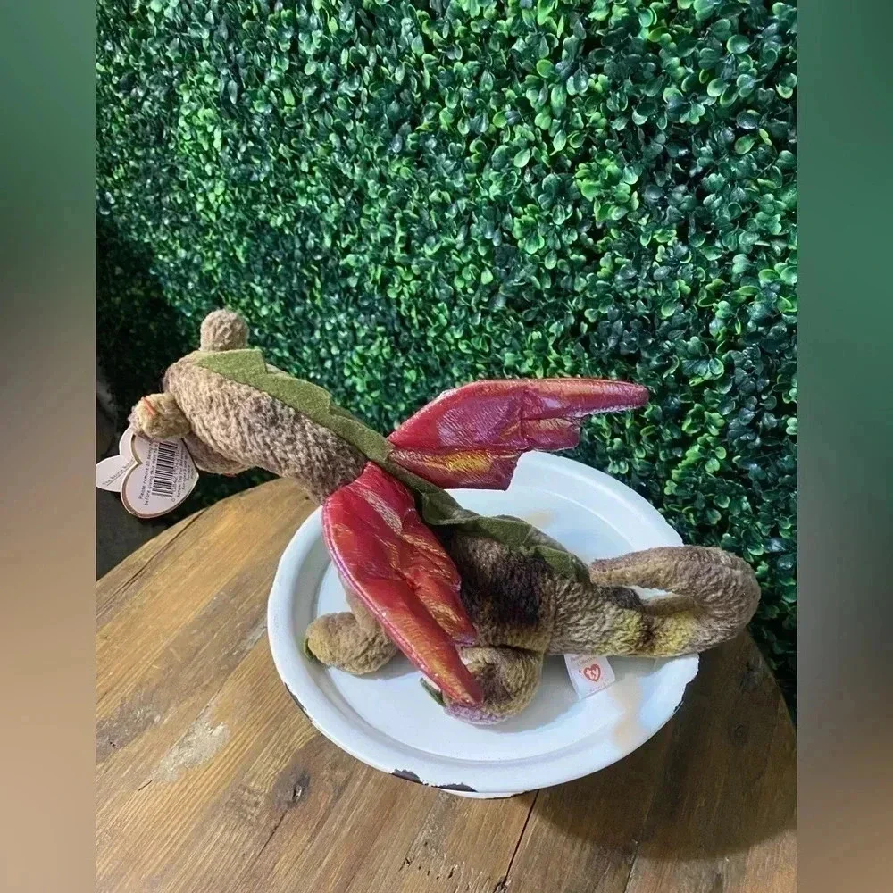 Rare - Retired Ty Beanie Baby Scorch the Dragon with Tag Errors